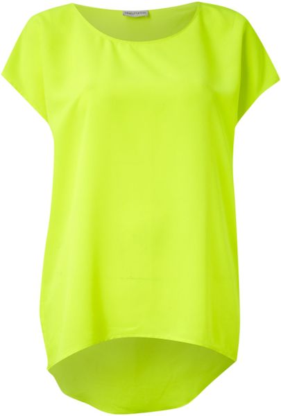 Mary Portas Oversize Tee in Green (lime) - Lyst