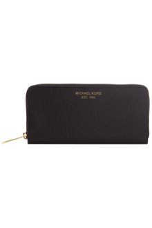 Michael by Michael Kors Safiano Continental Large Zip Around Purse - Lyst