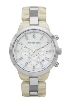 Michael Kors Midsize Showstopper Chronograph Watch Alabaster Acetate - Lyst