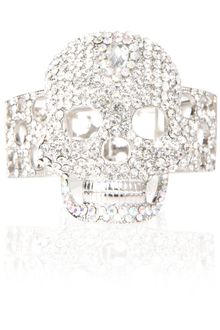 Mikey Crystal Skull Bracelet - Lyst