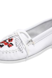 Minnetonka Minnetonka Womens Thunderbird Smooth Moccasin - Lyst