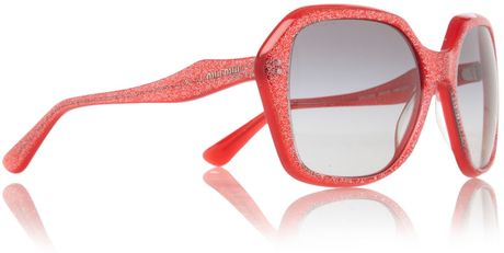 Miu Miu Ladies Mu 06ns Sunglasses in Red - Lyst