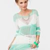 Nasty Gal Shoreline Knit in Green (mint) - Lyst