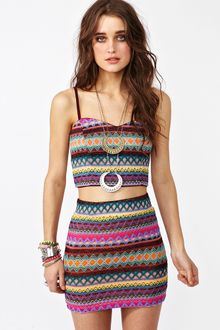 Nasty Gal Lianna Stripe Bustier - Lyst