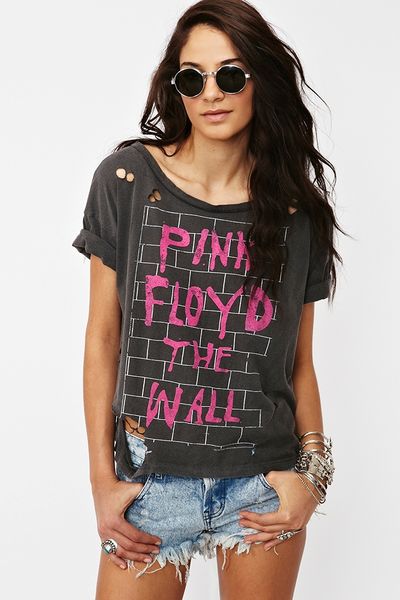 Nasty Gal Pink Floyd Tee in Gray (pink) - Lyst