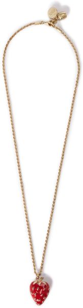 Nw3 By Hobbs Strawberry Pendant in Silver (red) - Lyst