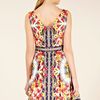 Oasis Oasis Scarf Print Full Skirted Dress in Multicolor (multi-coloured) - Lyst