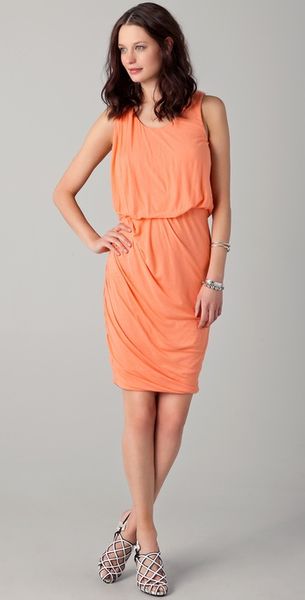 Obakki Helena Sleeveless Draped Dress - Lyst