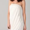 Obakki Elsa Strapless Draped Dress in White - Lyst