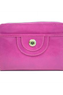 Ollie & Nic Victoria Button Detail Purse Fushcia - Lyst