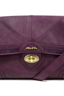 Ollie & Nic Queensbury Two Tone Flap Bag Purple - Lyst