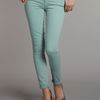 Paige Mid Rise Verdugo Ankle Skinny Jean in Blue (mint) - Lyst
