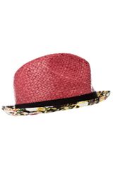 Paul Smith Trilby with Floral Brim
