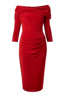 Pied A Terre Long Sleeve Slinky Jersey Dress - Lyst