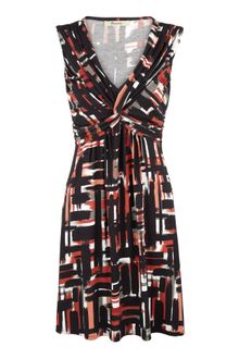 Precis Petite Paprika Stripe Print Dress - Lyst
