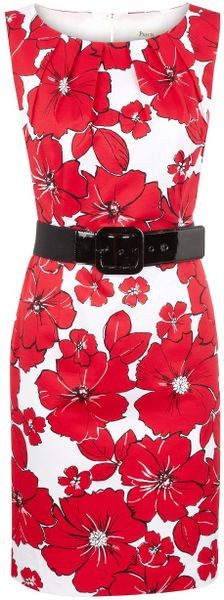 Precis Petite Seville Floral Print Dress in Floral (red) - Lyst