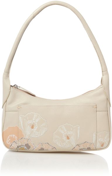 Radley Caversham Flower Print Small Cross Body Bag in Beige (ivory)
