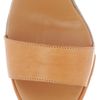 Red Valentino Leather and Canvas Wedge Sandals in Brown (camel) - Lyst
