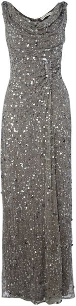 Shubette Cowl Neck Sequin Maxi Dress - Lyst