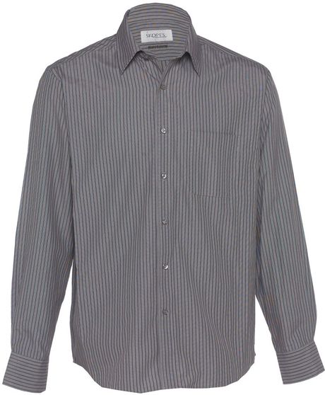 Skopes Long sleeve Casual Shirt in Gray for Men (stone) - Lyst