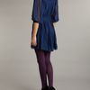 Sodamix Navy Pleated Dress in Blue (navy) - Lyst