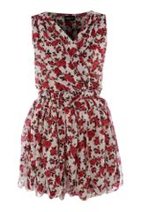Sodamix Rose Pleated Weave Dress