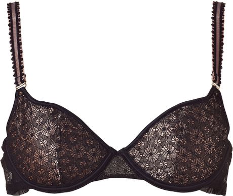 Stella Mccartney Black Alice Planting Contour Bra in Black - Lyst