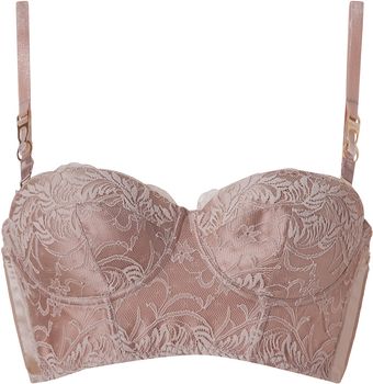 Stella McCartney Nude Tan Maria Bouncing Bustier Bra - Lyst