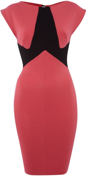 Tfnc Sleeveless Panel Bodycon Dress - Lyst