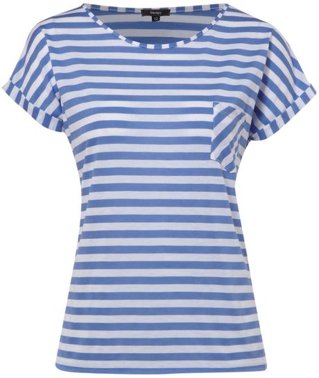 Therapy Tee Boyfriend Stripe in Blue - Lyst