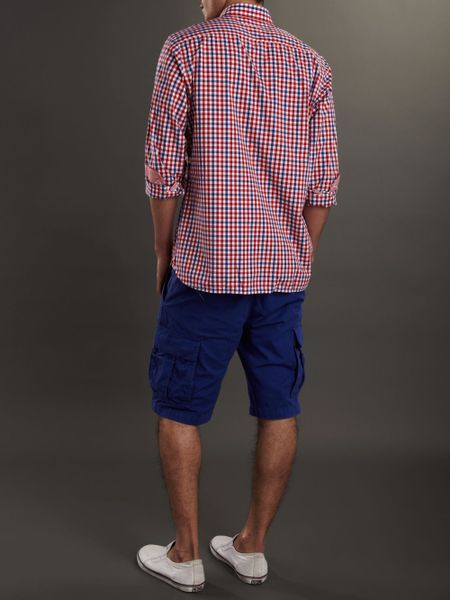 tommy hilfiger red check shirt