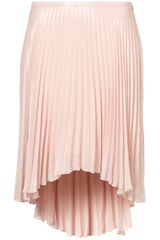 Topshop Pleated Dip Back Skirt