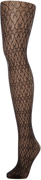 Untold Wave Net Tights in Black - Lyst