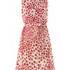 Untold Draped Polka Dot Dress in Red (raspberry) - Lyst