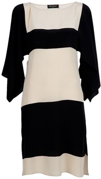 Vionnet Two Tone Dress - Lyst