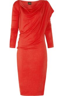 Vivienne Westwood Anglomania Toga Draped Stretchjersey Dress - Lyst