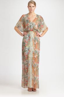 Alice + Olivia Baksha Silk Maxi Dress - Lyst