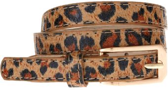 Asos Asos Curve Leopard Print Skinny Belt - Lyst