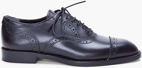 Comme Des Garçons Black Oxford Dress Shoes in Black - Lyst