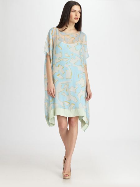Diane Von Furstenberg Diane Hanky Dress in Blue (black) - Lyst