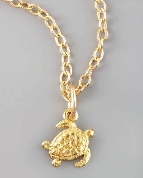Dogeared Sea Turtle Charm in Gold - Lyst