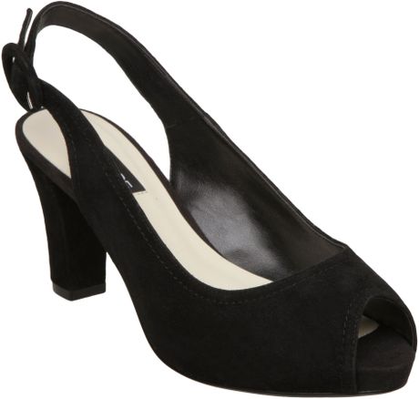 Episode Flight E Plain Slingback Sandals in Black - Lyst