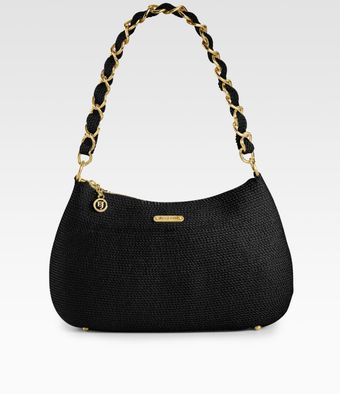  Straw Chain Pouchette 