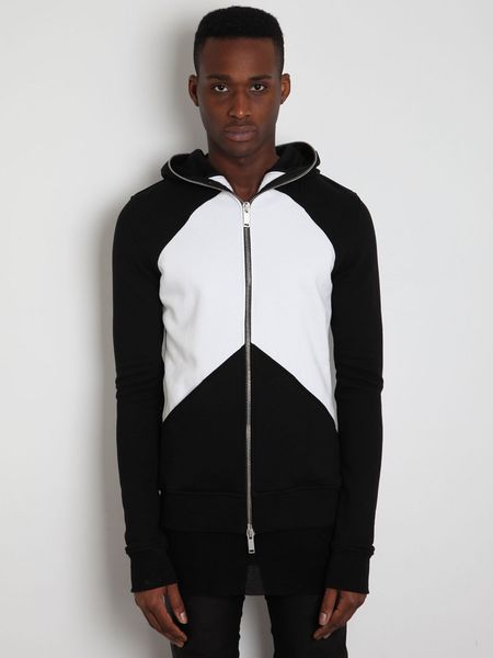 Gareth Pugh Hooded Sweat in Black for Men - Lyst