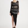 Helmut Lang Distorted Knit Pullover in Black - Lyst