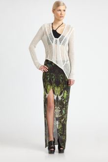 Helmut Lang Cicadaprint Skirt - Lyst