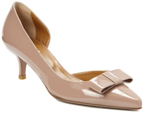 Hobbs Bow Open Waist Court in Beige (natural) - Lyst