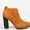 Jeffrey Campbell Desmond Suede Bootie with Tall Heel  in Yellow (mustard) - Lyst