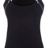 Karen Millen Colourful Sporty Zip Vest in Black - Lyst