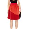 Karen Millen Colour Contrast Collection Skirt in Pink - Lyst